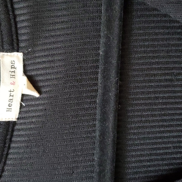 Woman's Long Black Sweater - Picture 2 of 3